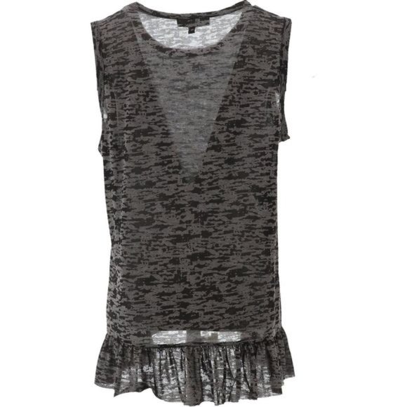 DG2 By Diane Gilman Burnout Ruffle Tank 688-583 - Picture 3 of 6